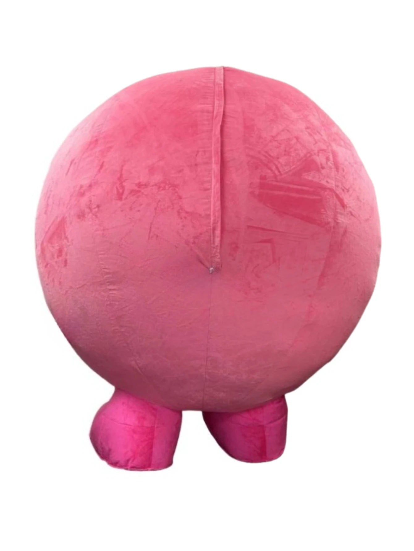 Costume gonflable boule ronde, coloris rose vif