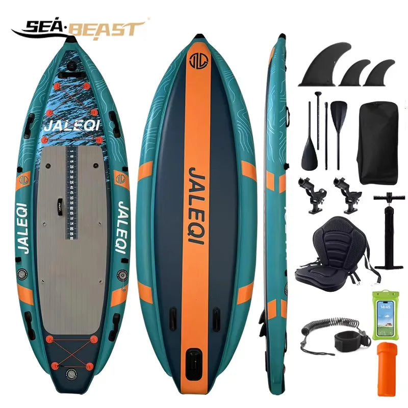 Bateau gonflable kayak de pêche 315cm sur l'eau