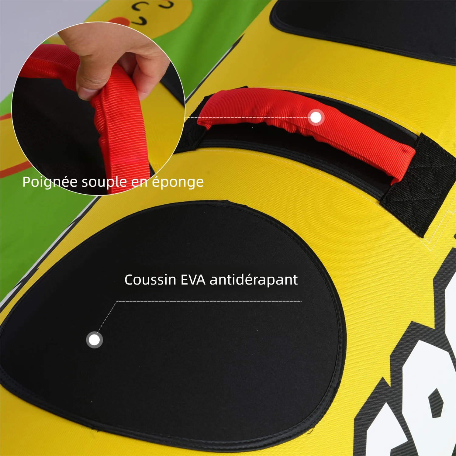 Bouée tractée gonflable banane pliée pour le transport