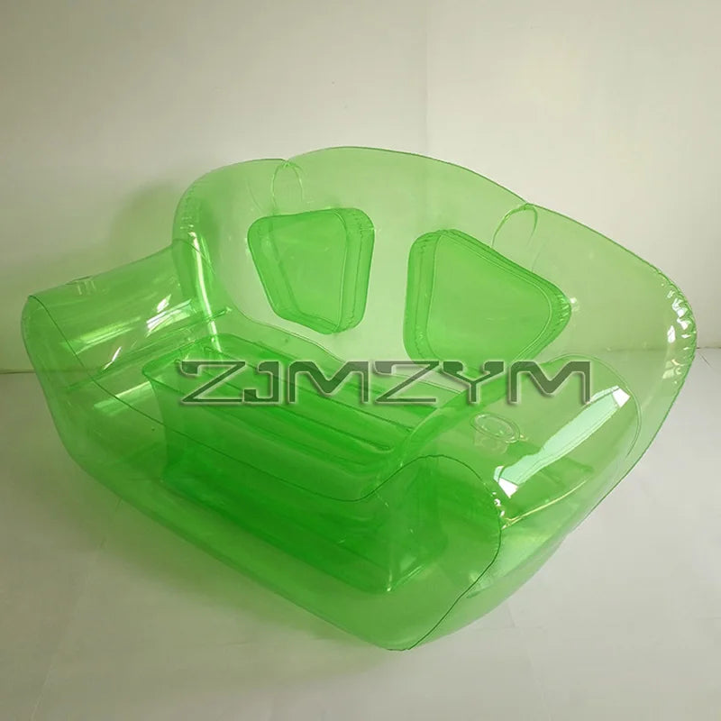 Canapé gonflable plié pour le transport en camping