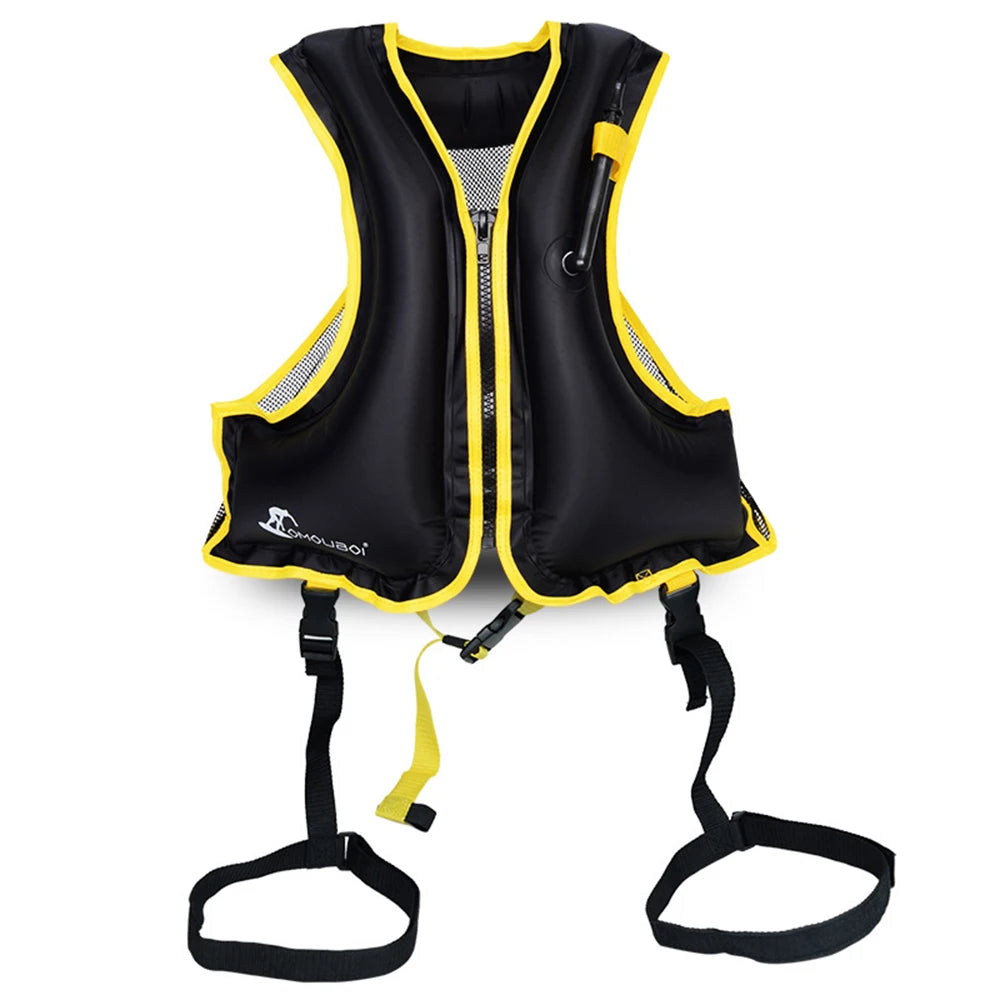 Gilet de sauvetage gonflable adulte coloris vert