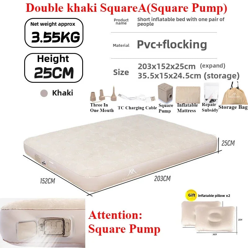 Matelas de camping gonflable sous les étoiles