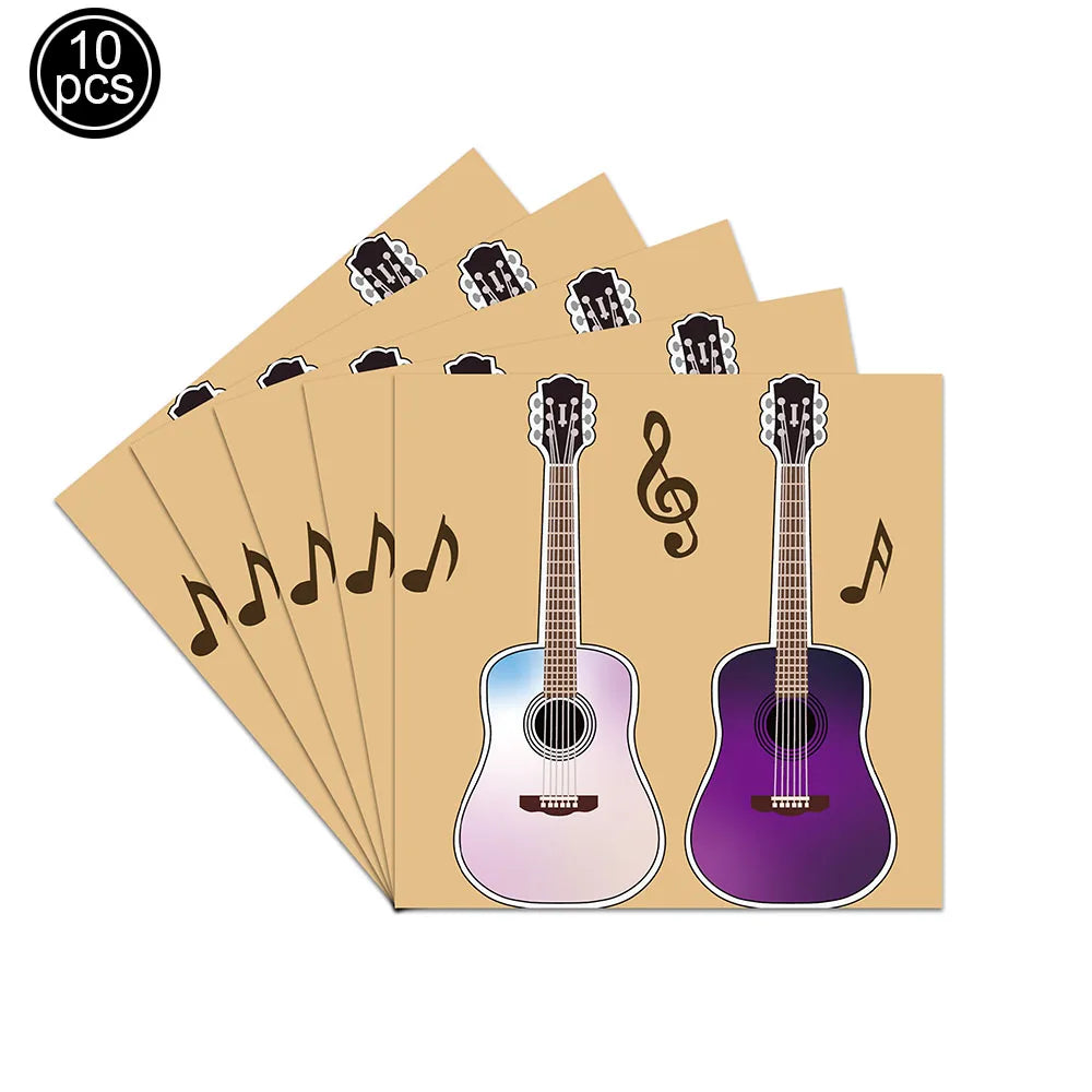 Ballon guitare gonflable pour fête d'anniversaire rock