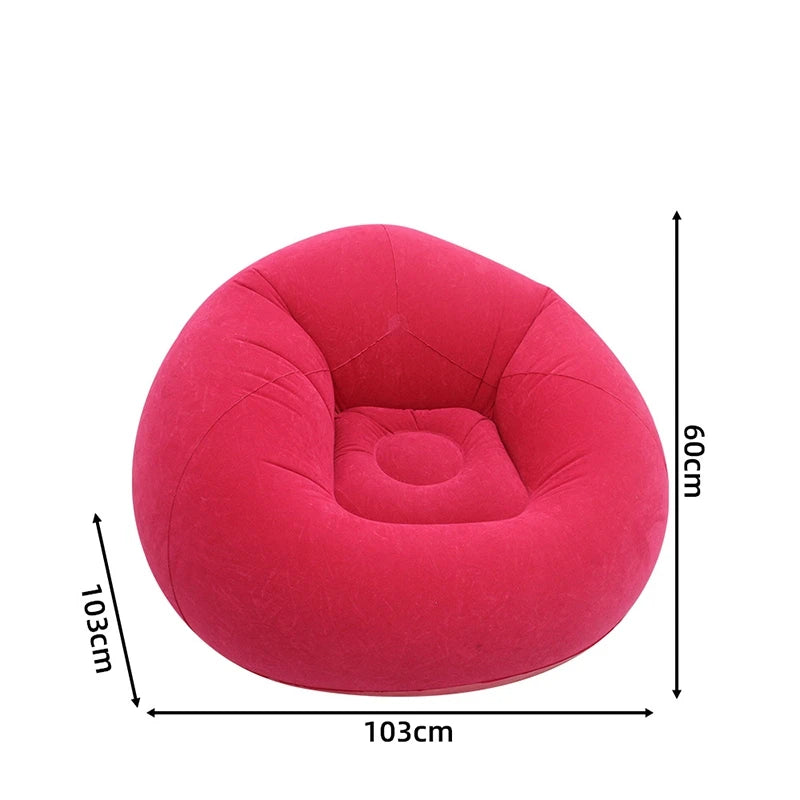 Dimensions du pouf canapé gonflable une fois gonflé