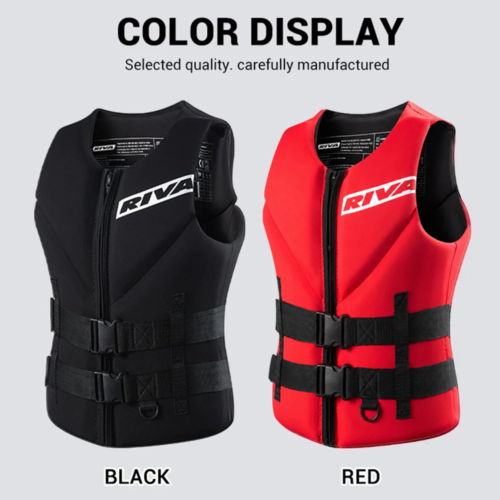 Gilet néoprène porté pour le surf