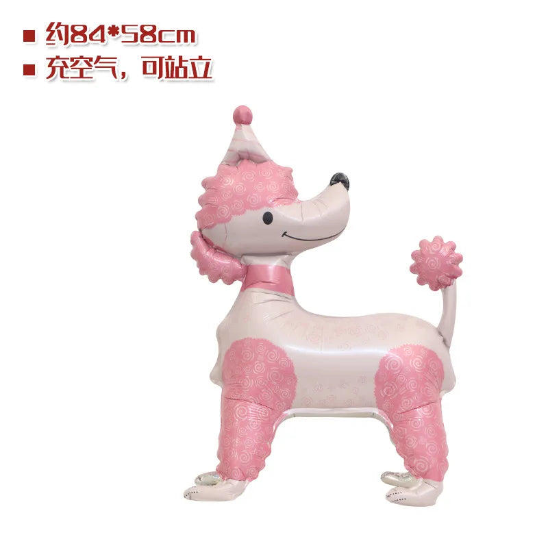 Ballon gonflable chien debout 3D aluminium jardin anniversaire