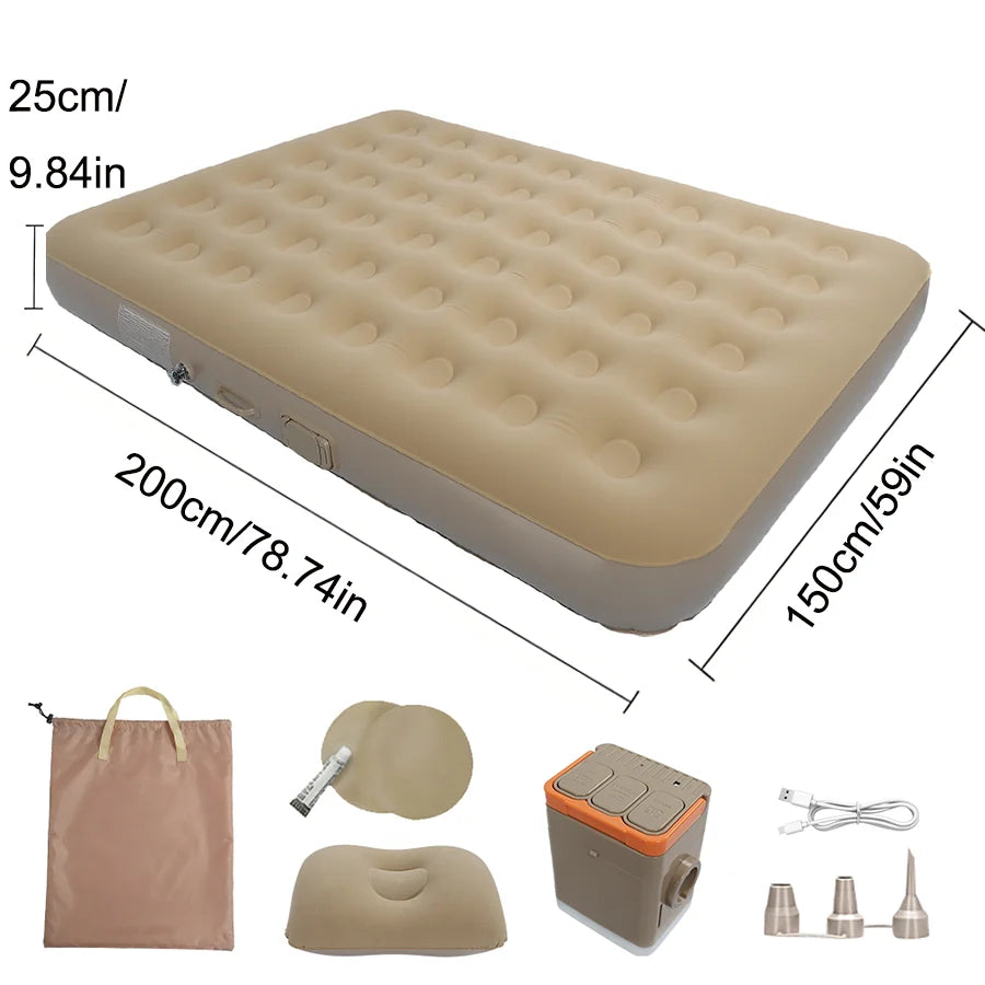 Sac de rangement compact matelas gonflable camping transport facile