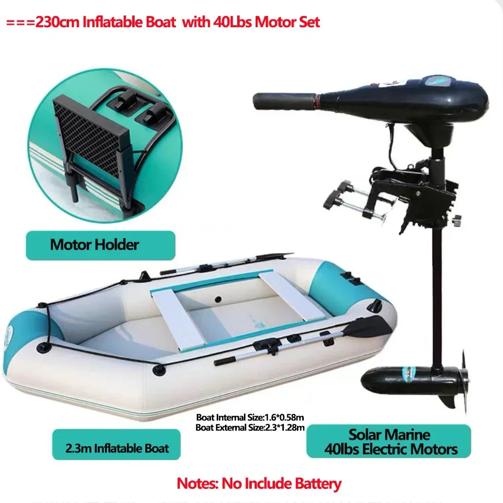 Bateau Gonflable Kayak Moteur Modulable - vue arrière