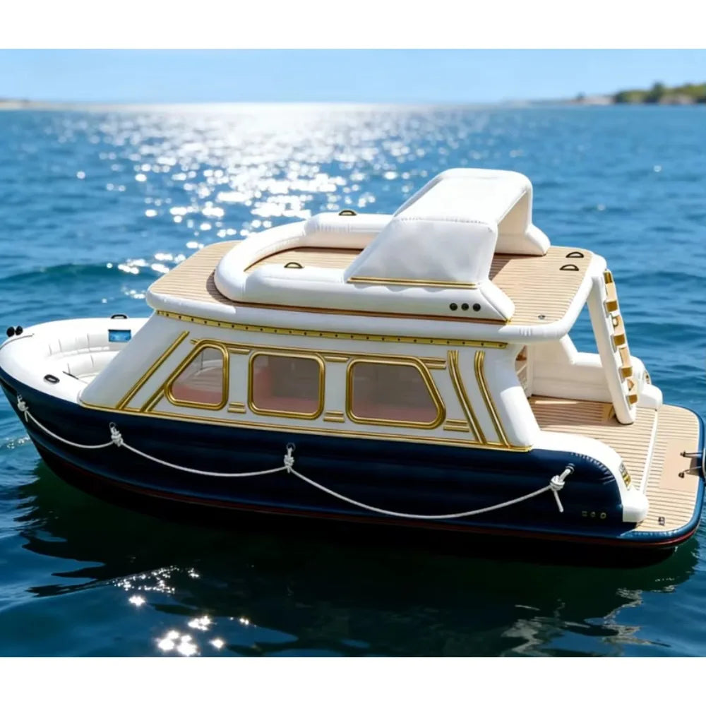 Plateforme Flottante Gonflable Yacht Loisirs - vue de face