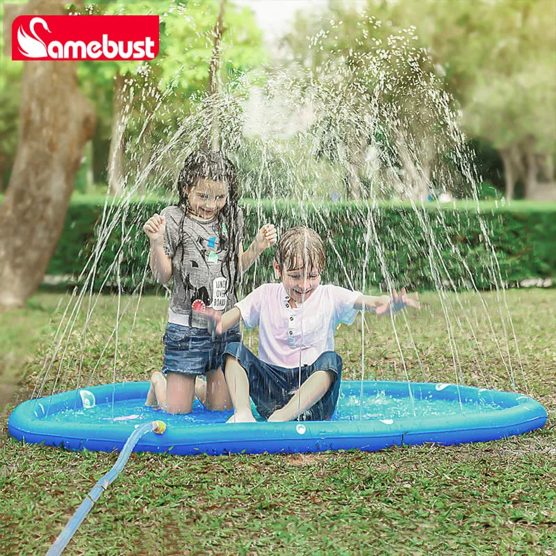 Tapis arroseur gonflable enfants piscine jardin té 100 cm