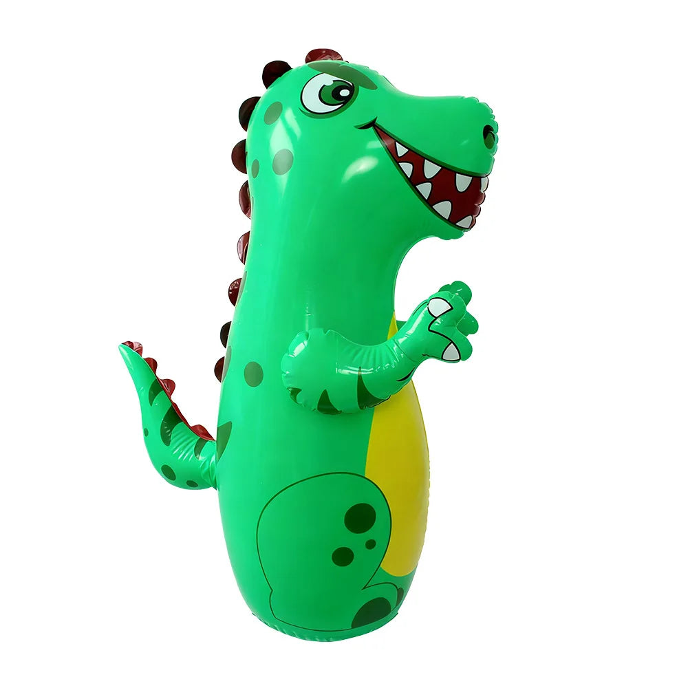 Sac de frappe gonflable dinosaure coloris rose