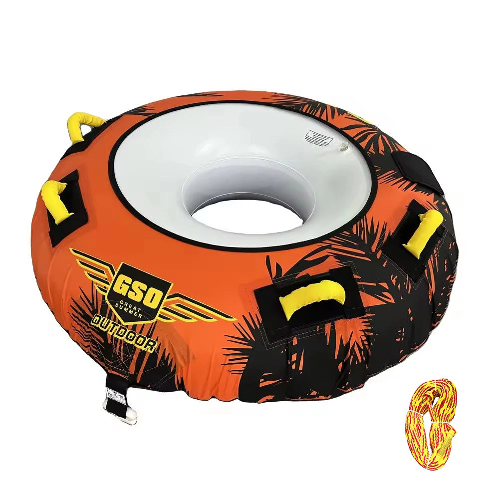 Vue d'ensemble de la bouée tractée gonflable donut