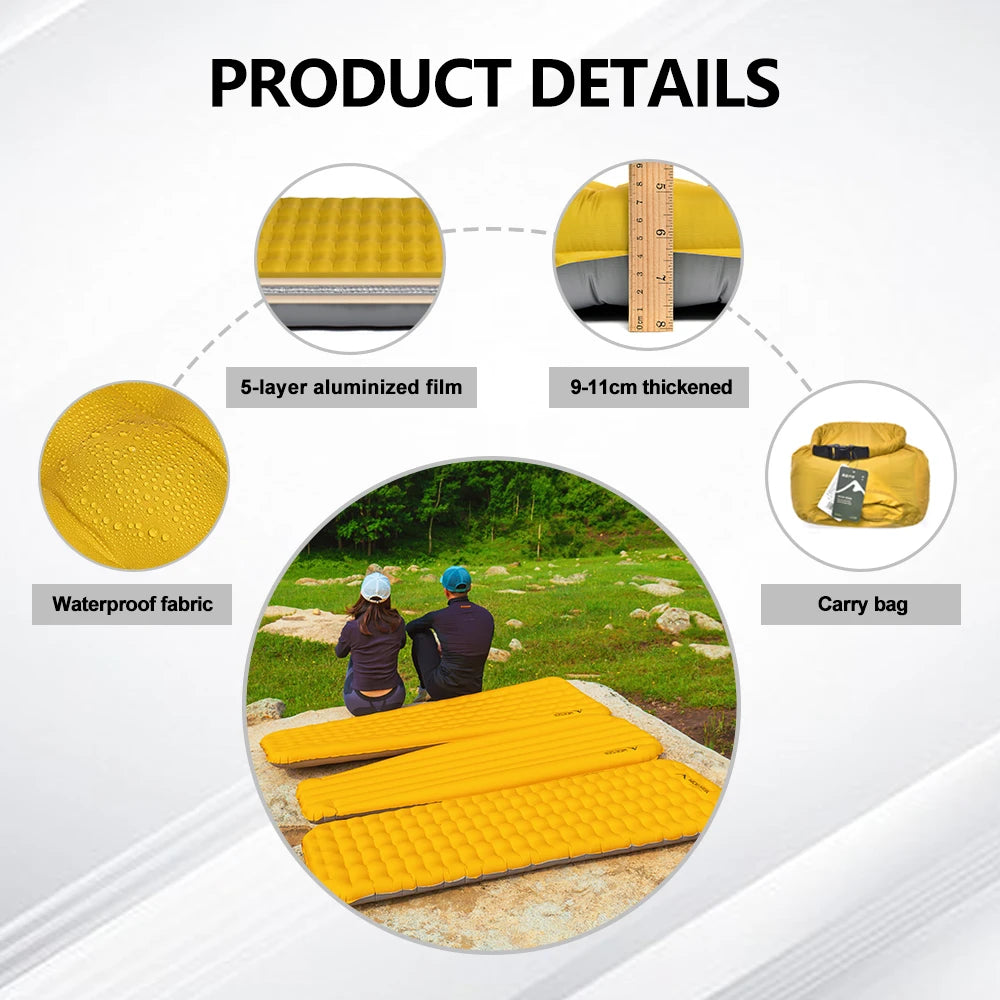 Tapis de Couchage Gonflable Ultraléger - détail du matériau