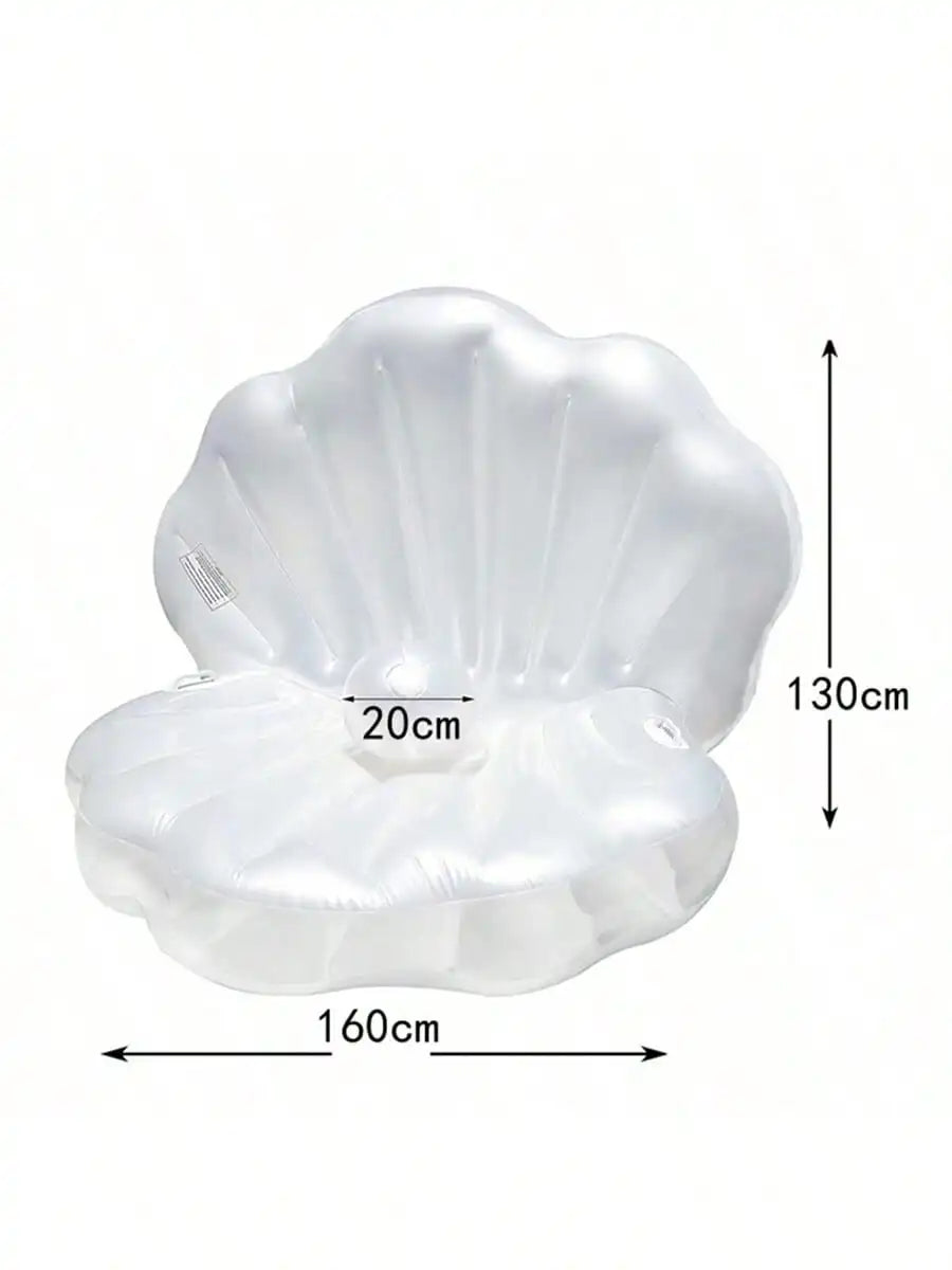 Matelas gonflable coquillage géant, photo pool-party