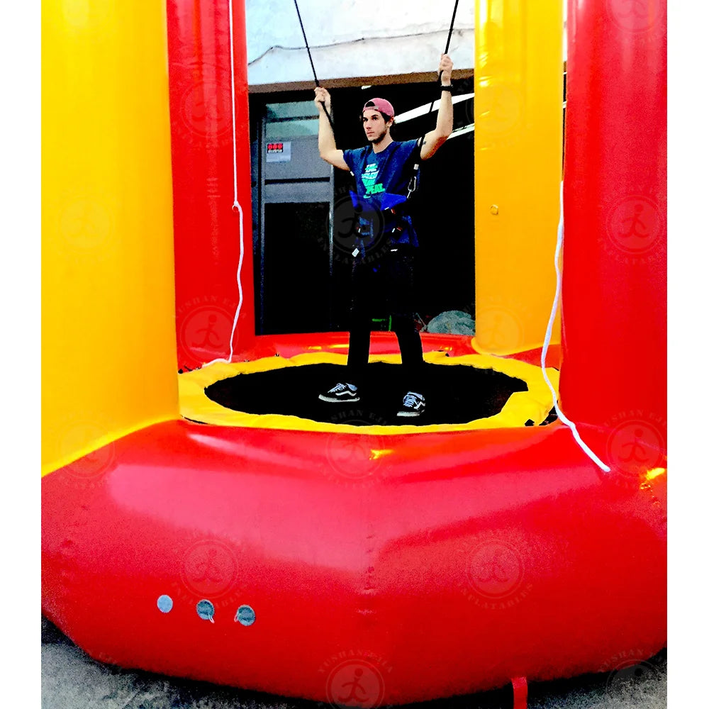 Trampoline gonflable saut élastique enfants
