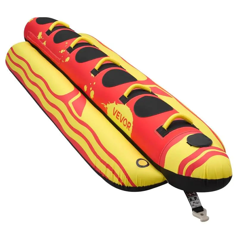 Bouée tractée gonflable pour 5 personnes tirée par un bateau