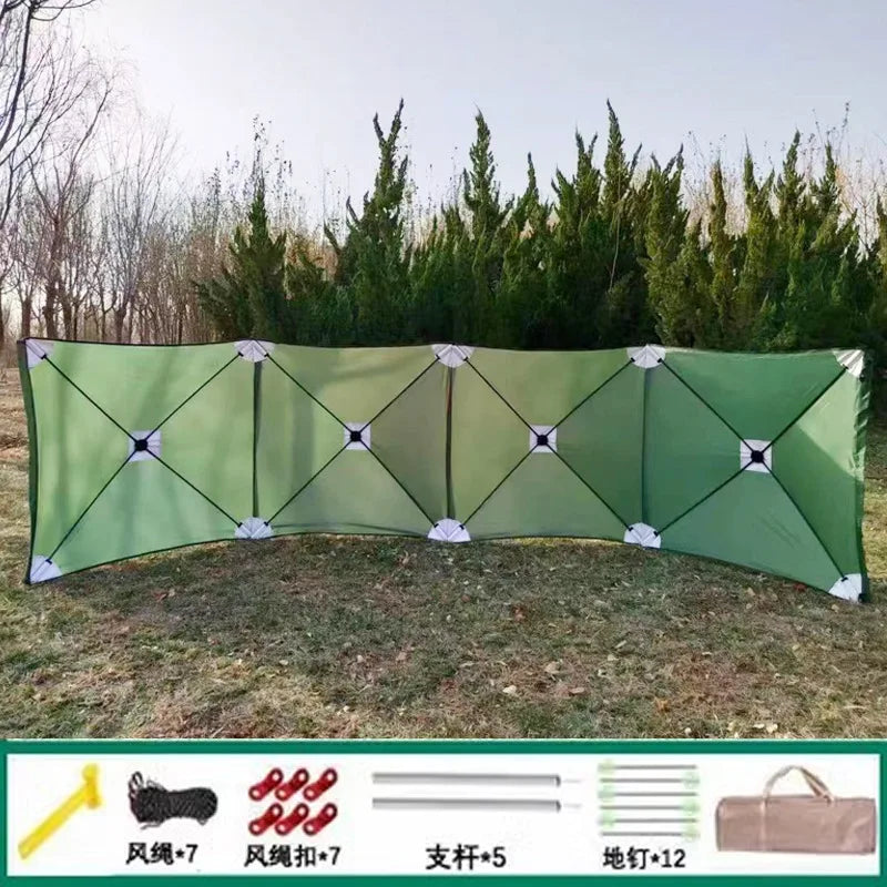 Tente gonflable modèle A montée sur terrain naturel