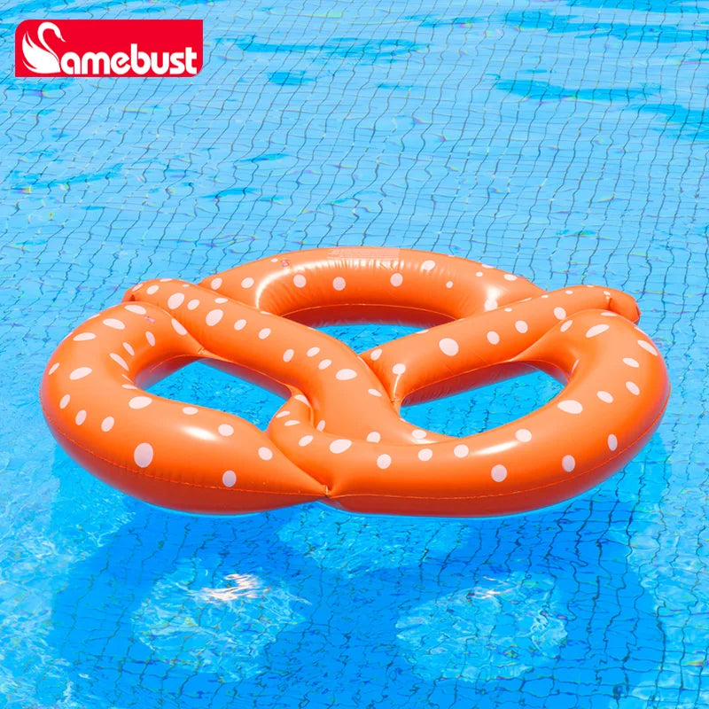 Flotteur gonflable motif pain décoratif piscine été