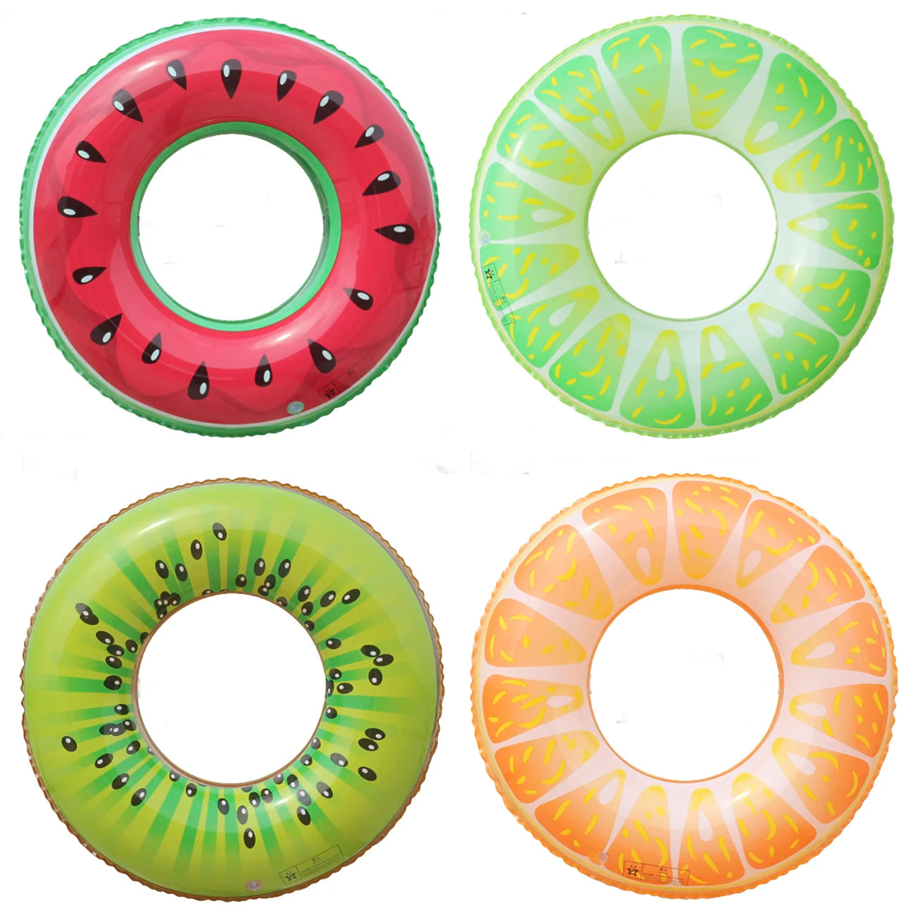 Bouée gonflable pastèque colorée pour piscine