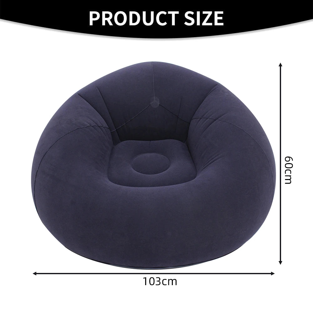 Canapé gonflable paresseux dégonflé rangement compact
