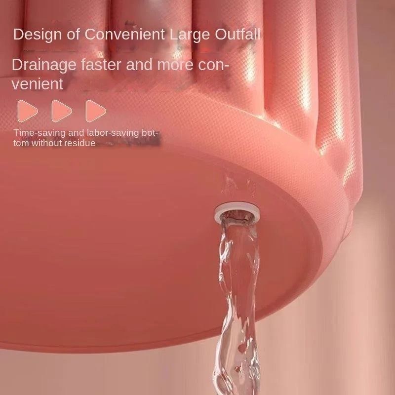 Installation de la baignoire gonflable isolée à la maison