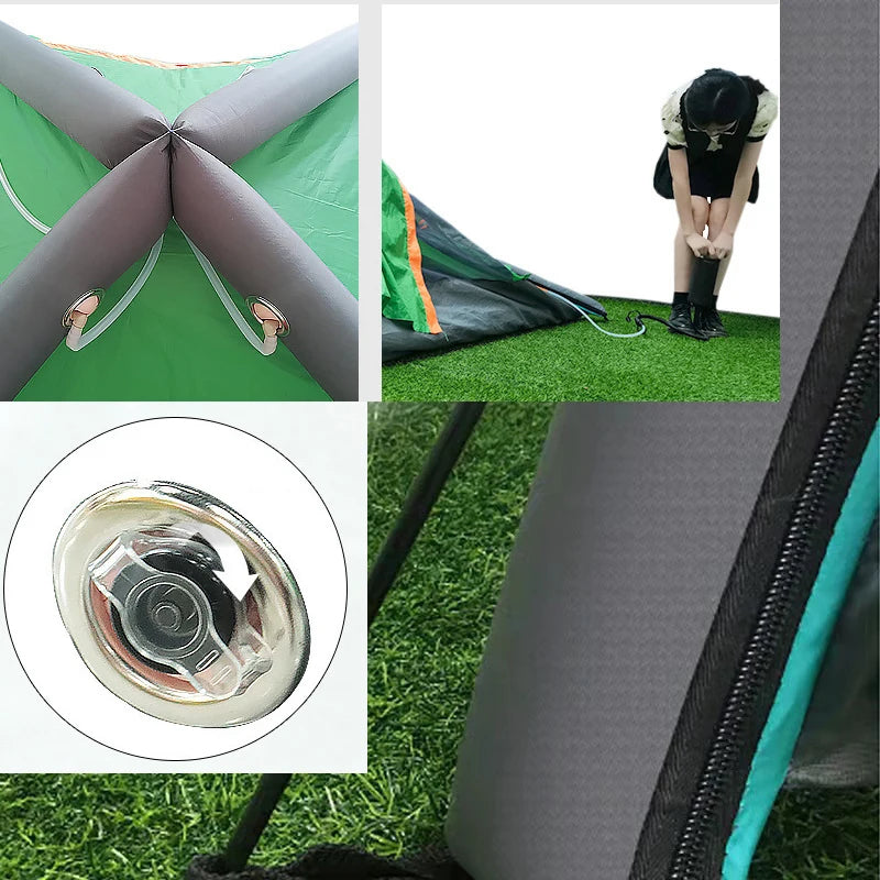 Détail du tissu Oxford imperméable de la tente gonflable