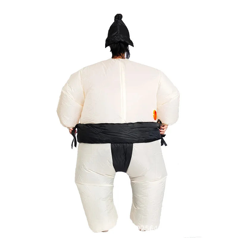 Déguisement lutteur sumo gonflable orange pour enfant
