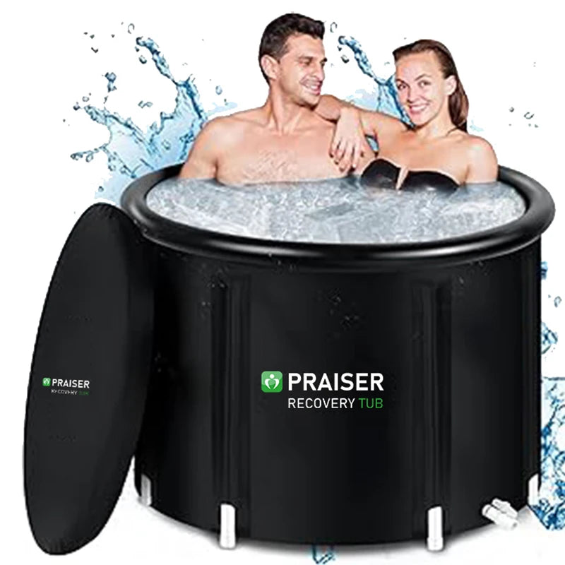 Baignoire gonflable bain de glace noire de luxe