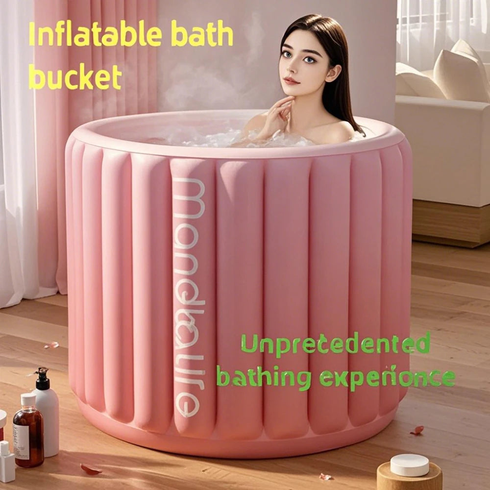 Baignoire gonflable familiale vue d'ensemble