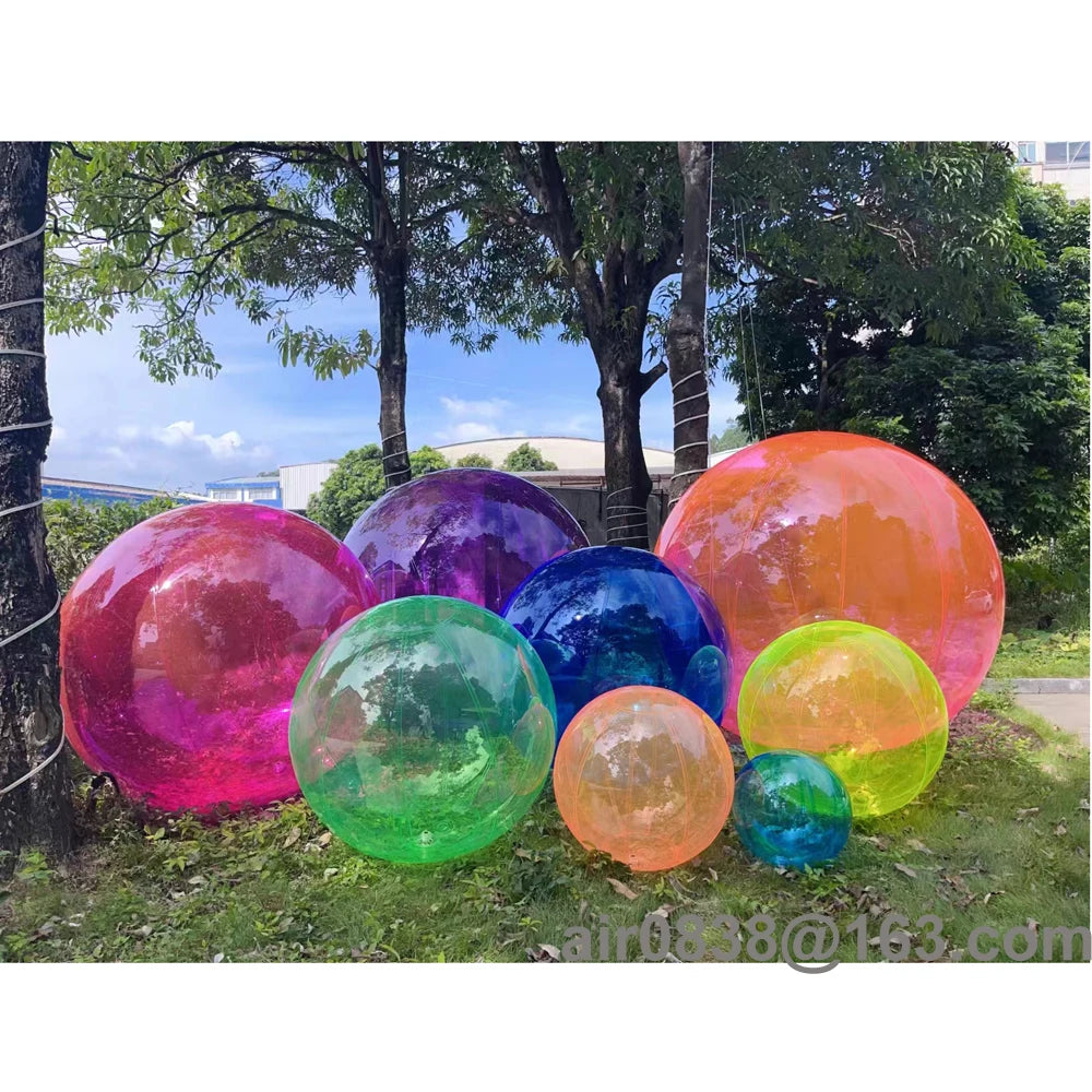 Ballon gonflable transparent géant en PVC pour décoration de plage