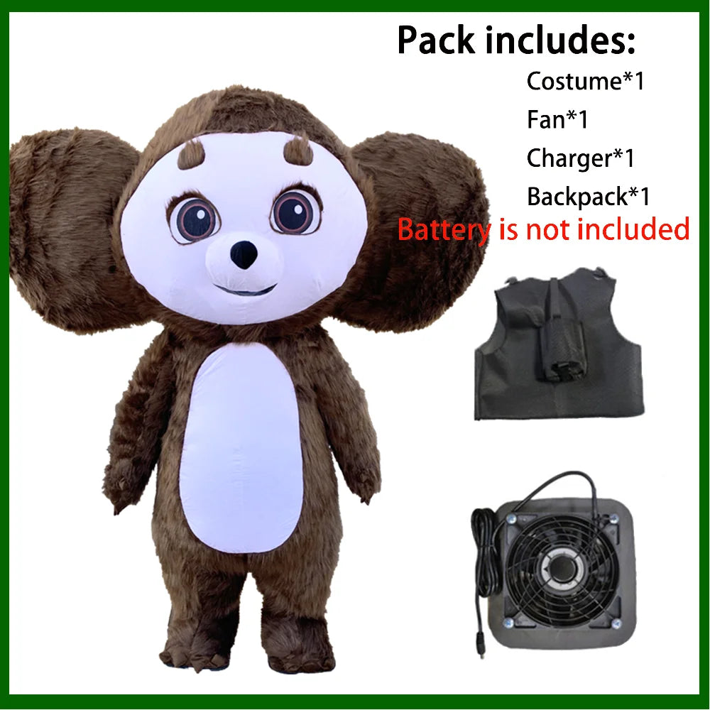 Costume gonflable panda ours polaire modèle grandeur nature 32