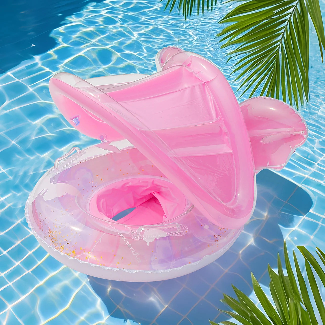 Bouée gonflable anneau natation violet vue principale