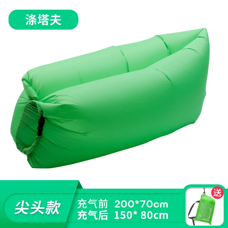 Canapé Gonflable Pliable Imperméable Voyage - détail de la valve de gonflage