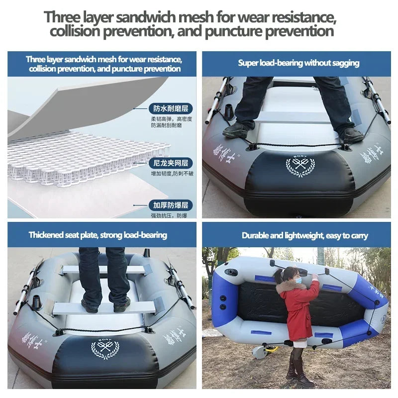 Bateau gonflable PVC renforcé détail coque