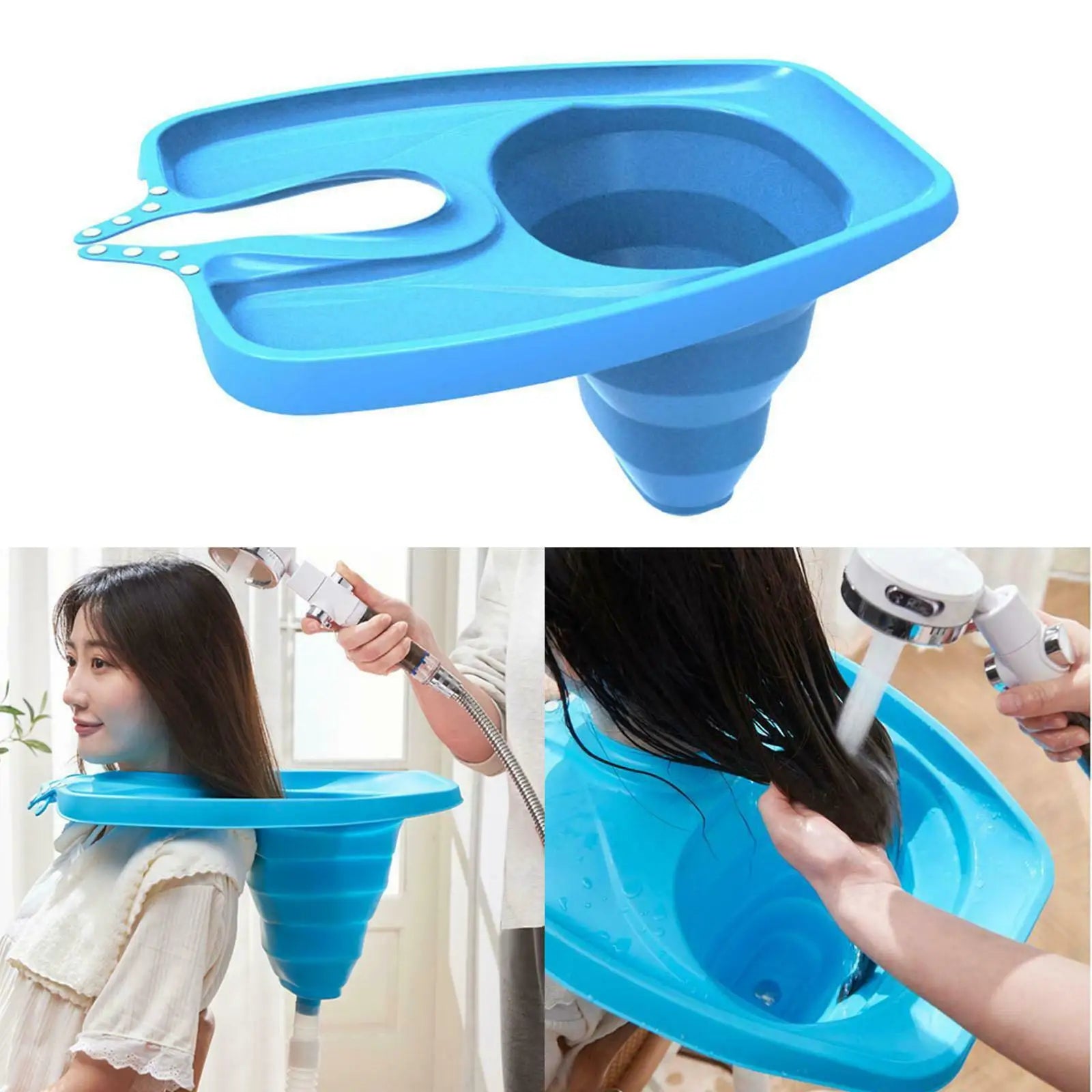 Bassin de Shampoing Gonflable Pliable - vue d'ensemble