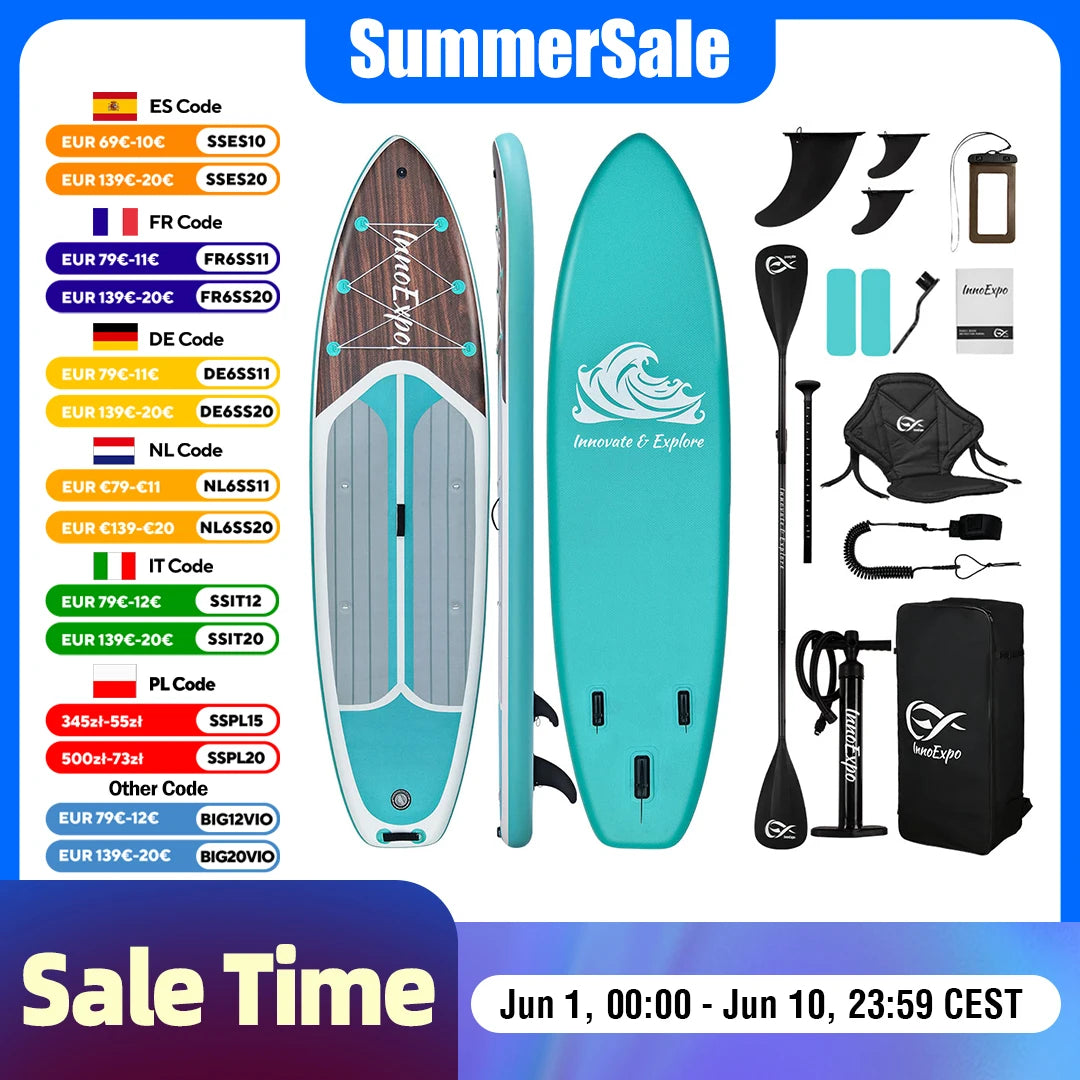 Planche de paddle gonflable adulte utilisée en mer