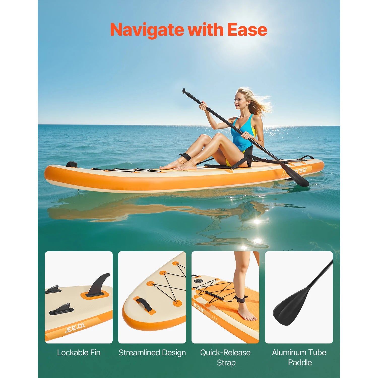 Accessoire gonflable paddle SUP pompe double action leash
