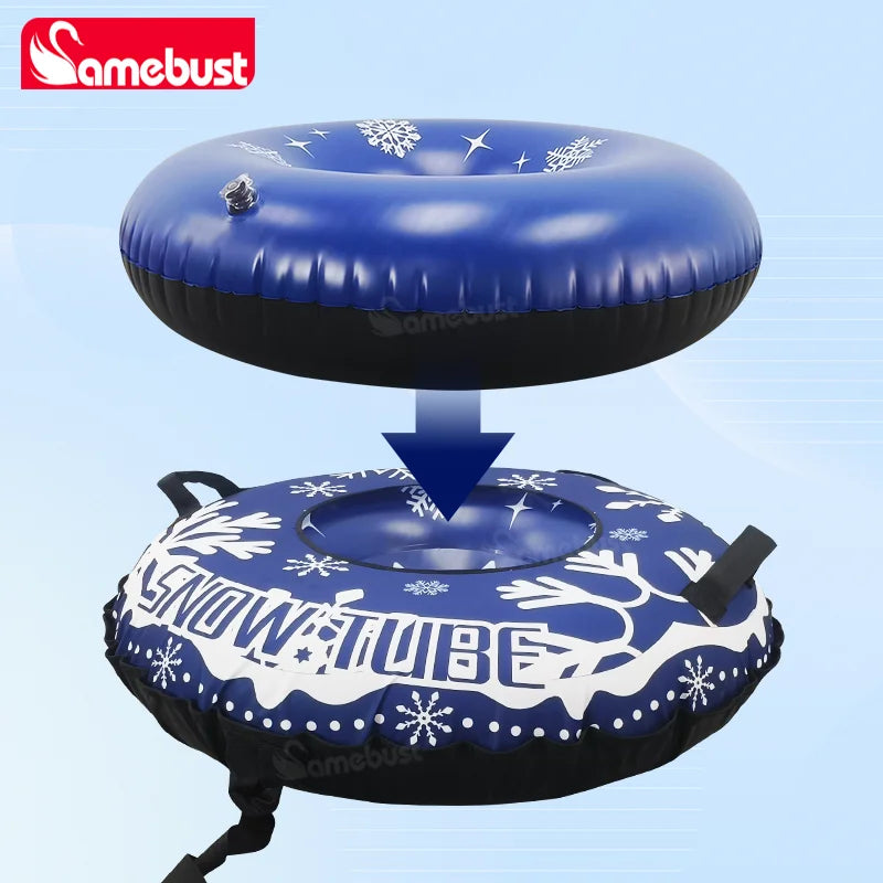 Luge gonflable 120 cm diamètre comparaison taille