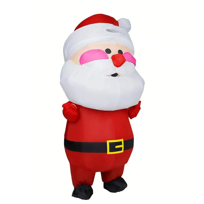 Costume gonflable Santa Claus tête surdimensionnée