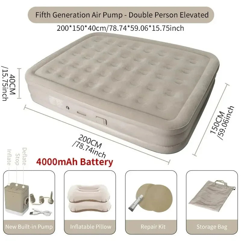 Oreiller gonflable assorti au matelas de camping