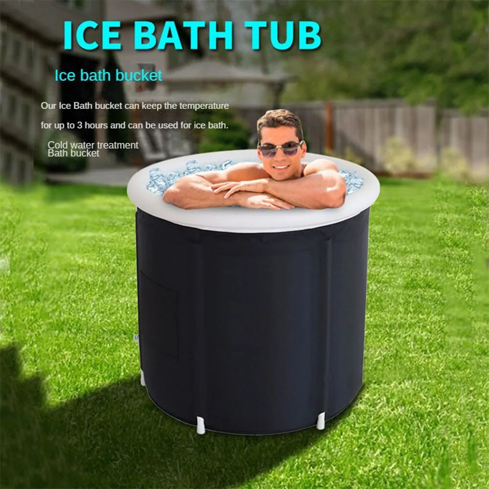 Baignoire gonflable de glace ronde en extérieur