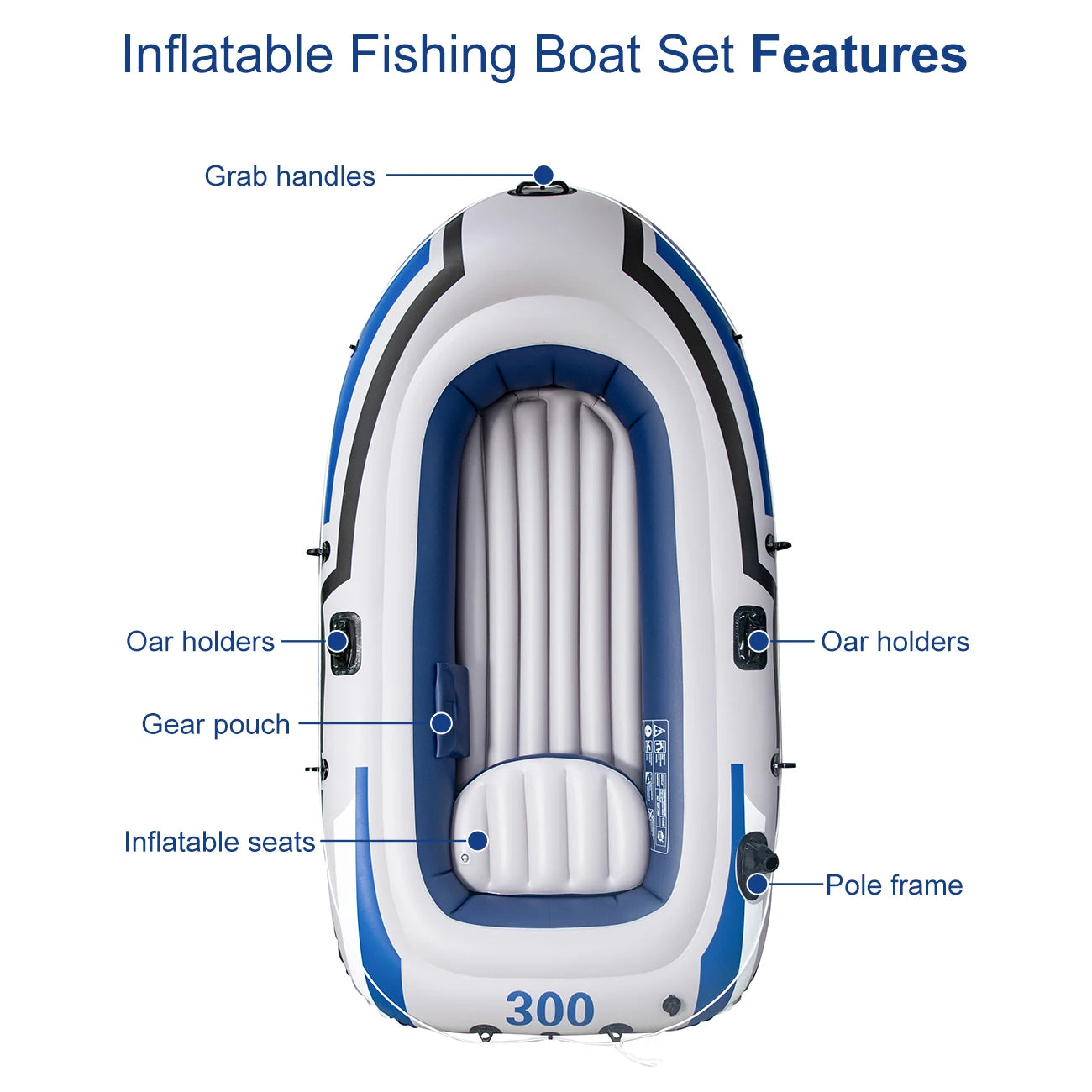 Bateau gonflable pour deux personnes