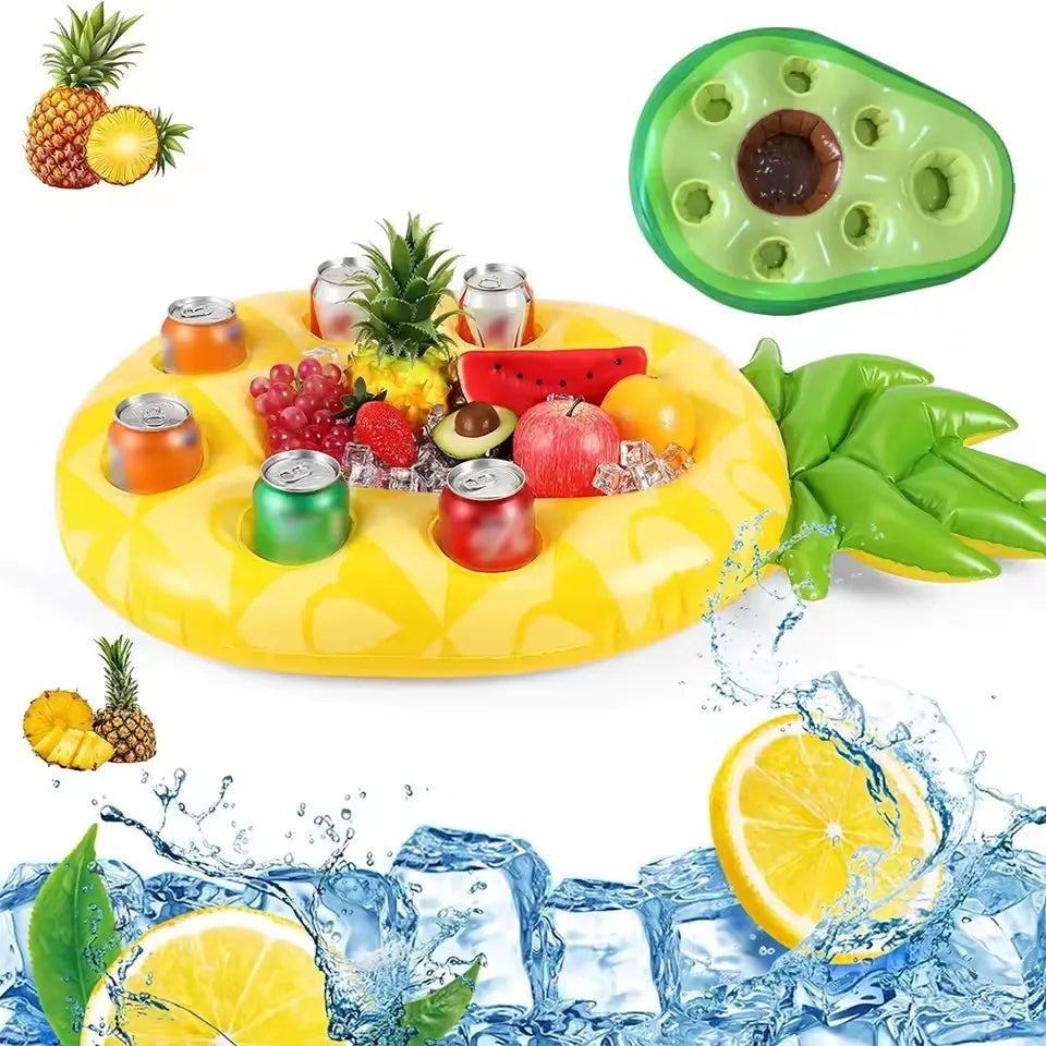 Bouée gonflable seau ananas piscine