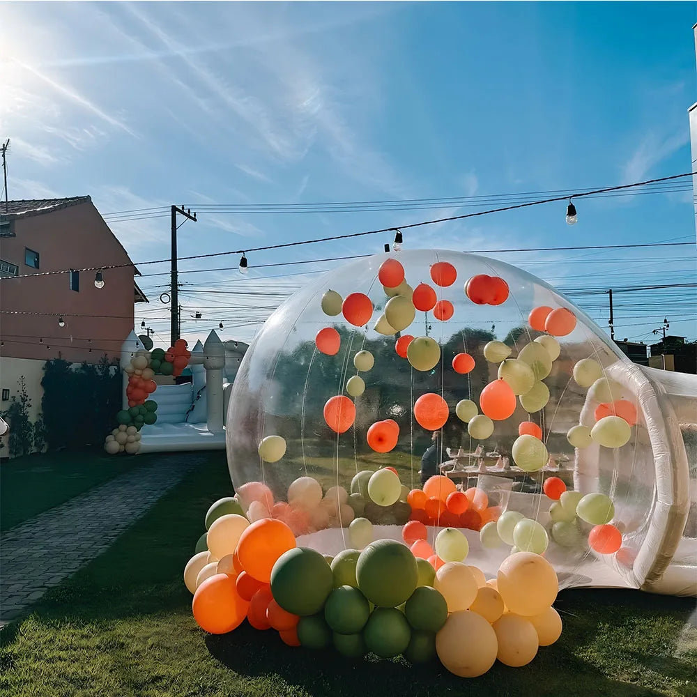 Structure gonflable trampoline château PVC multicolore