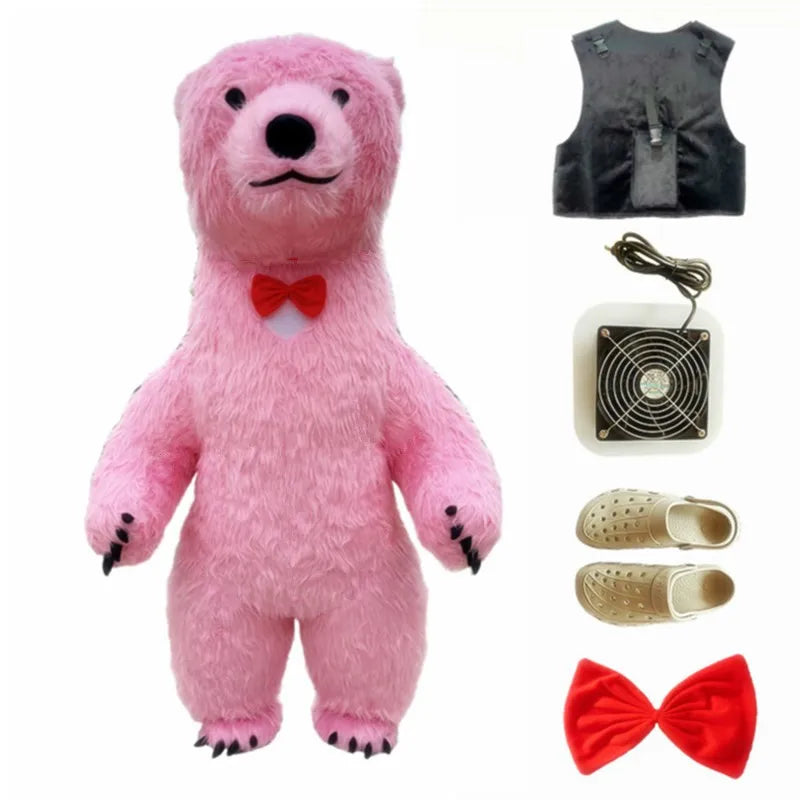 Costume gonflable mascotte cerf pour spectacle