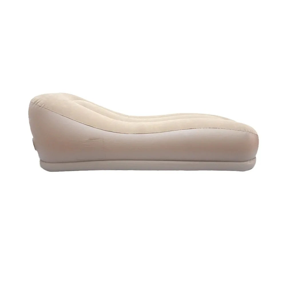 Canapé gonflable automatique beige, vue d'ensemble
