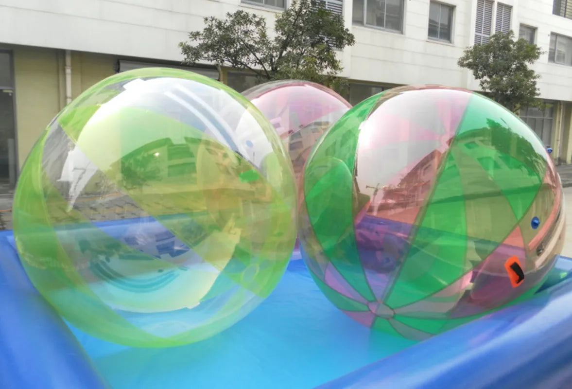 Vue de détail du zorb ball gonflable TPU