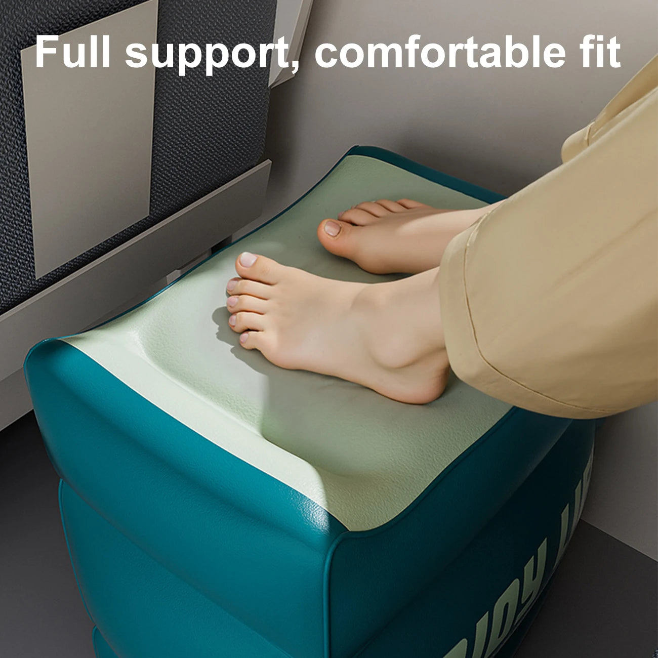 Coussin gonflable repose-pieds bureau portable