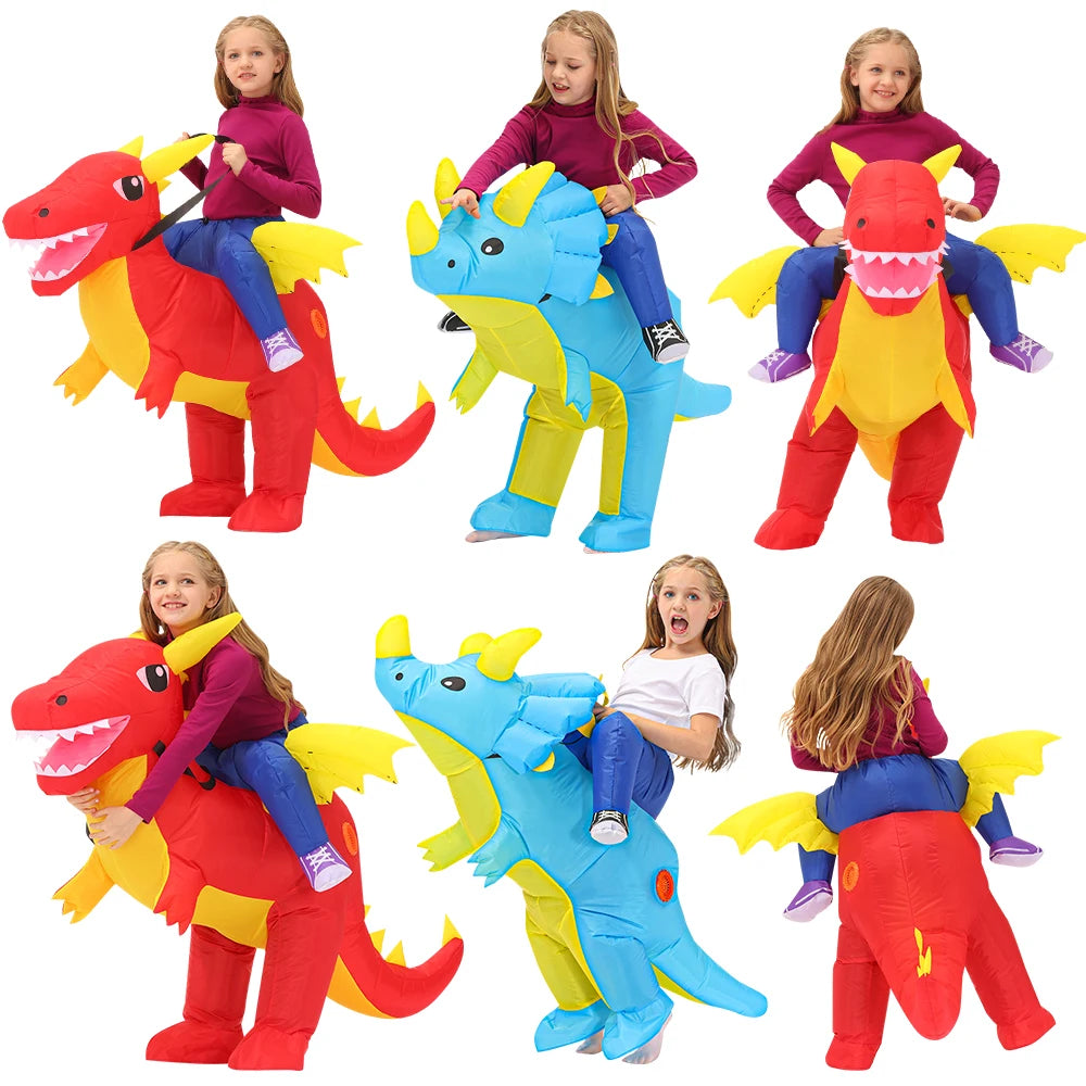 Costume gonflable dinosaure garçon fille