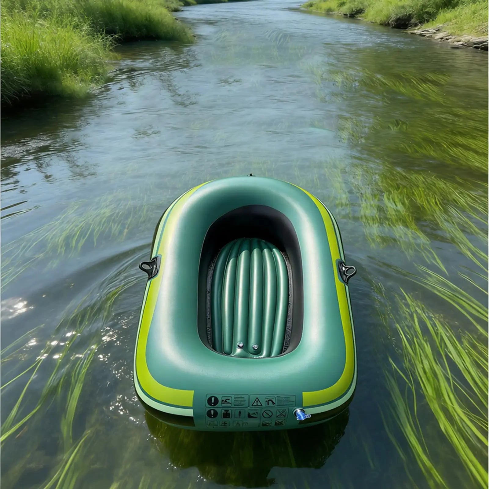 Kit de réparation fourni avec le bateau gonflable compact